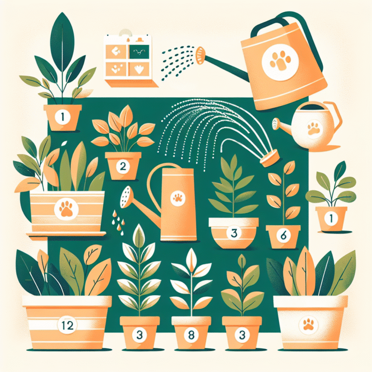 Essential watering guide for pet-friendly houseplants