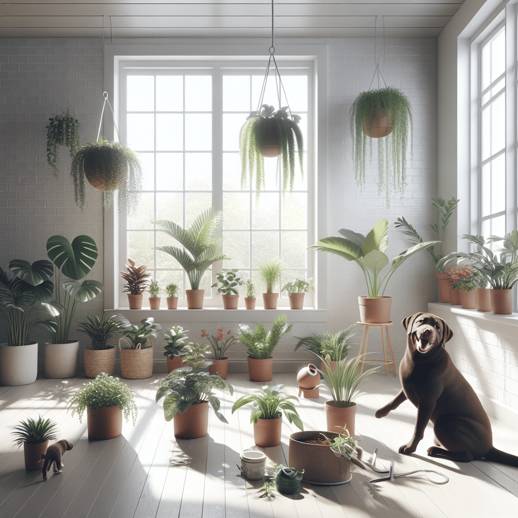 Dog-friendly indoor gardening
