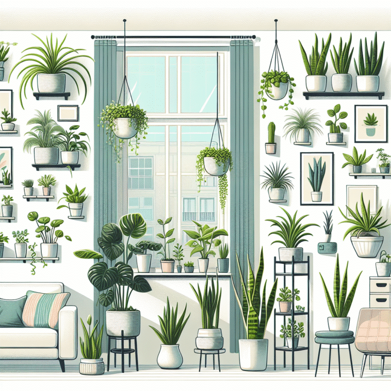 Air-purifying plants for small apartments and tight spaces