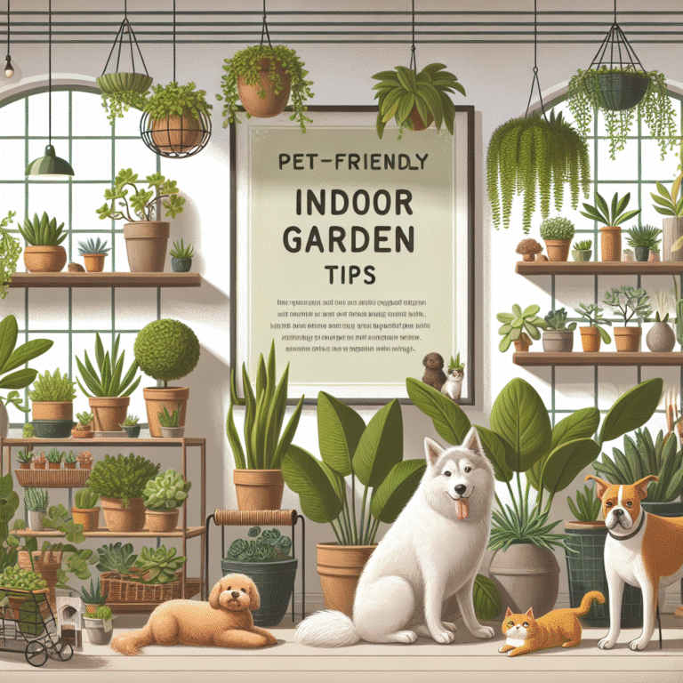 Pet-friendly indoor garden tips