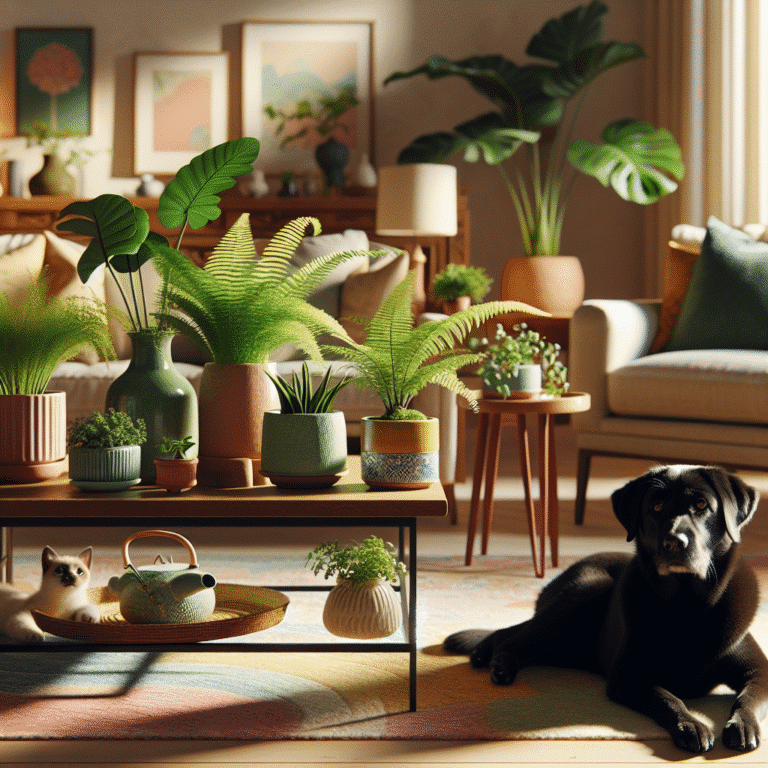 Safe plant decor ideas for pet owners.