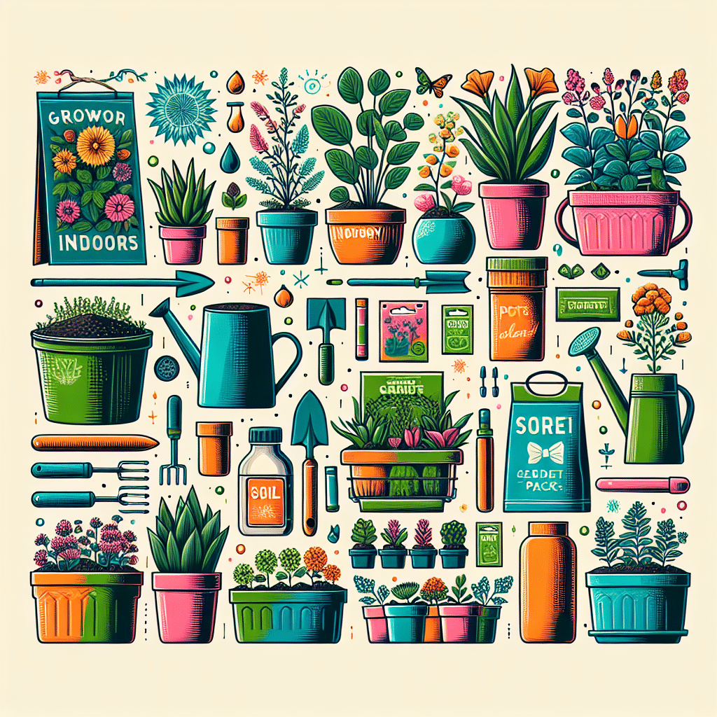 Indoor gardening kits for beginners