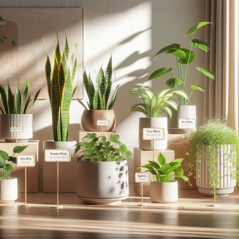 Easy-care air-purifying plants for busy lifestyles