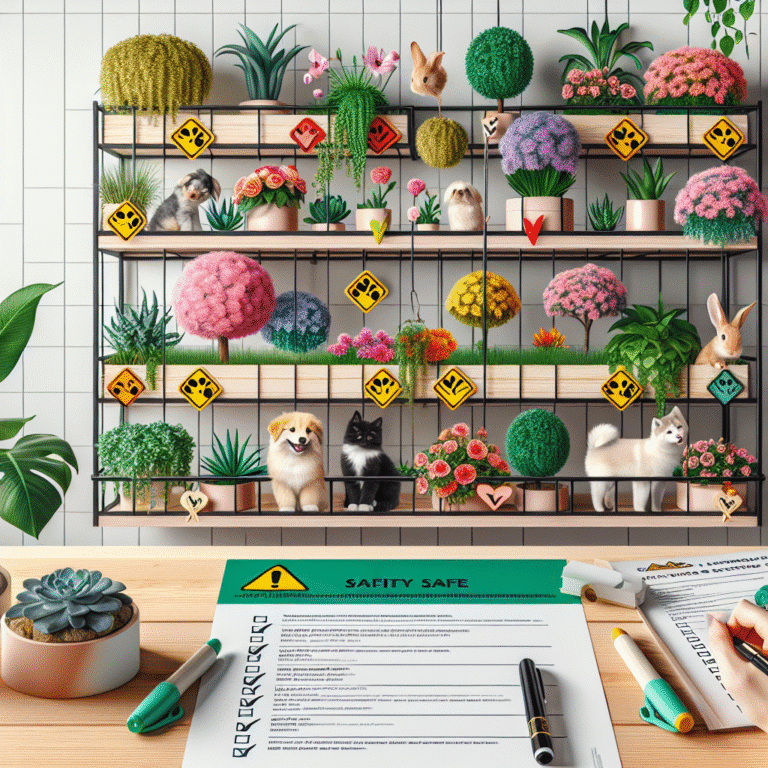Indoor garden safety checklist for pets