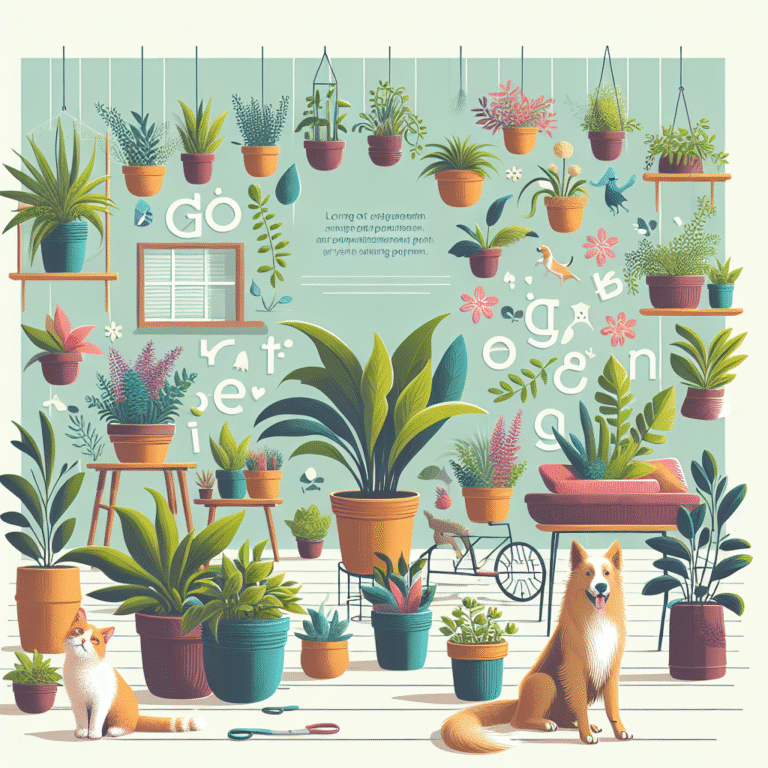 How to grow plants with pets at home