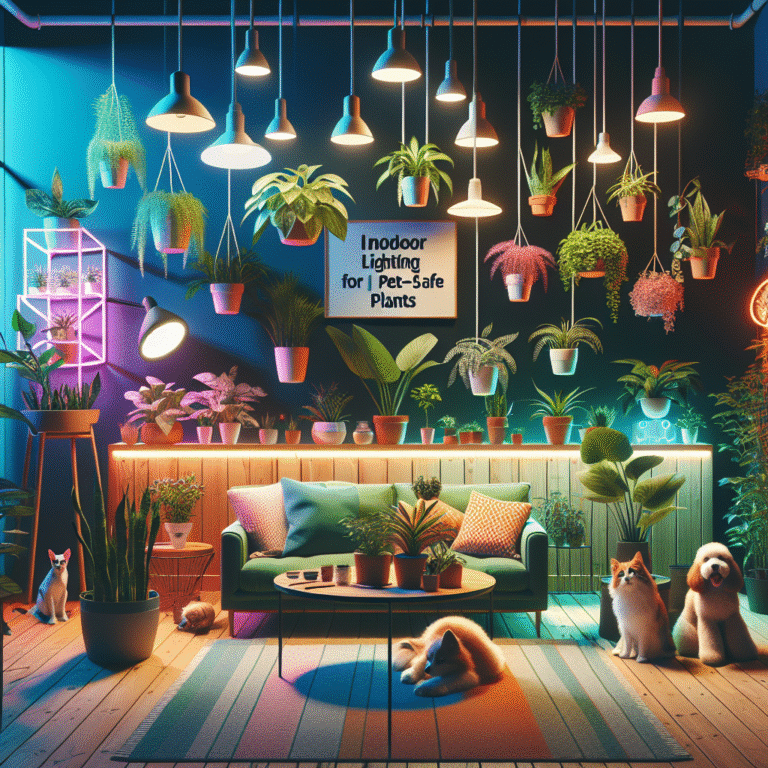 Indoor lighting tips for pet-safe plants