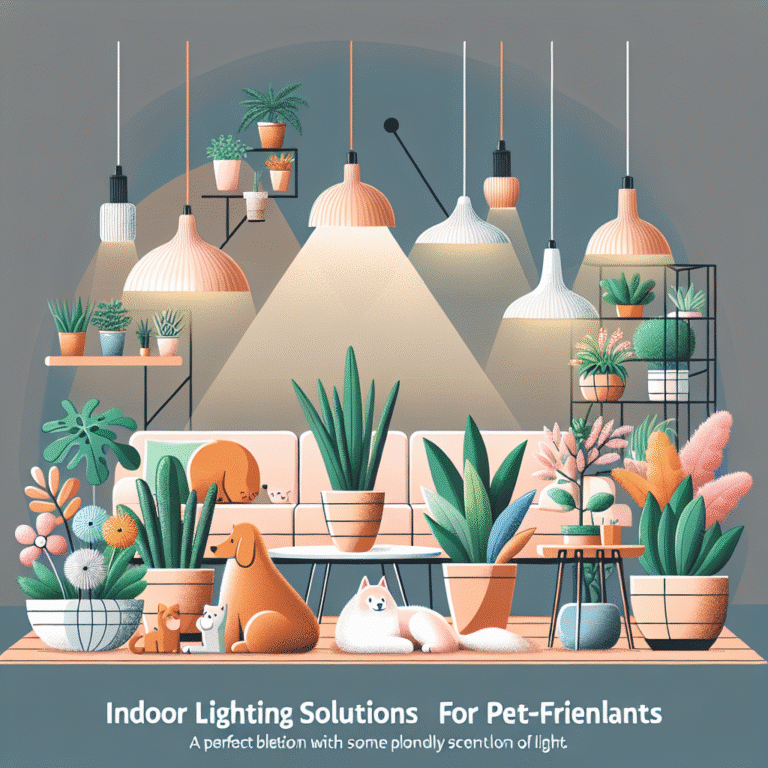 Indoor lighting solutions for pet-friendly plants
