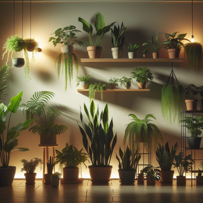 Low-light indoor plants that purify air